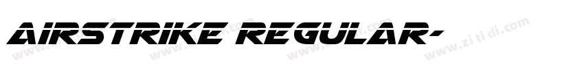 Airstrike Regular字体转换